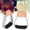 Horse Riding Stirrups Horse Saddle Tack Overshoe Aluminum Cushioned Stirrups for Knee Ankle Stress Pain Relief view 2
