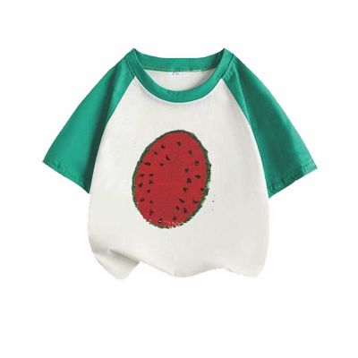 Toddler Kids Baby Boys Girls Gifts for Children Changing Flip Sequins T Shirt Watermelon Tops (Green, 8-10 Years)
