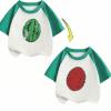 Toddler Kids Baby Boys Girls Gifts for Children Changing Flip Sequins T Shirt Watermelon Tops (Green, 8-10 Years) view 2