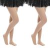 American Trends Tights for Girls Dance Tights Toddler Footed Ballet Stockings for Girls School Uniform Pants Leggings for Baby Girls Nude&Nude-2 Pairs 1-3T view 1