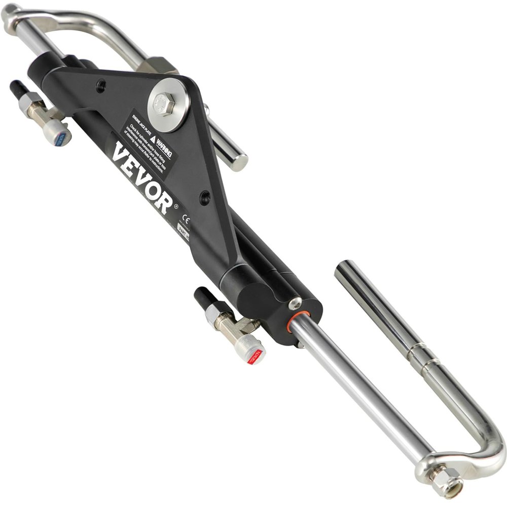 VEVOR Hydraulic Steering Cylinder, HC4645H Front Mount Hydraulic Outboard Marine Steering Cylinder, Suit for Up to 150HP Boats Steering