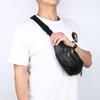 Waist Chest Bag, Leather Fanny Pack, Men and Women Money Belt Bag, Outdoor Cross Body Sports Pouch for Travel, Walking, Running, Hiking, Cycling view 3