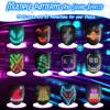 MOYACA Led Mask with Sound Effects and Gesture Sensing, Transforming Light up Music Mask with Voice for Halloween Rave Costume Christmas Cosplay Birthday Masquerade Dj Parties view 2