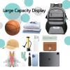 Goloni Soccer Backpack for Men and Women,Sports Bag with Ball Compartment,Gym Backpack with Shoe Compartment,Suitable for Soccer,Volleyball,Large Capacity Ball Equipment Youth Basketball Stuff,Grey view 2