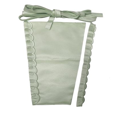 Cxapnstou Adjustable Fit Satin Corset Back Kit Lace Up to Replace a Zipper for Women Wedding Dress,Sage Green,16 Inches