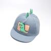 Baby Sun Hat Baby Boy Hats Soft Cotton Dinosaur Sunhat Eaves Baseball Cap Sun Hat Beret Kid (Light Blue, One Size) view 2