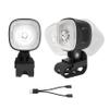 AUKSKY Original 2 Rechargeable Headlights for Shoe Charms, Light Attachment Shoe Accessory, Rechargebale Flashlight for Bike, Keychain, Camping, Backpack, Wheelchair LED Flashlight view 1
