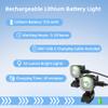 AUKSKY Original 2 Rechargeable Headlights for Shoe Charms, Light Attachment Shoe Accessory, Rechargebale Flashlight for Bike, Keychain, Camping, Backpack, Wheelchair LED Flashlight view 4