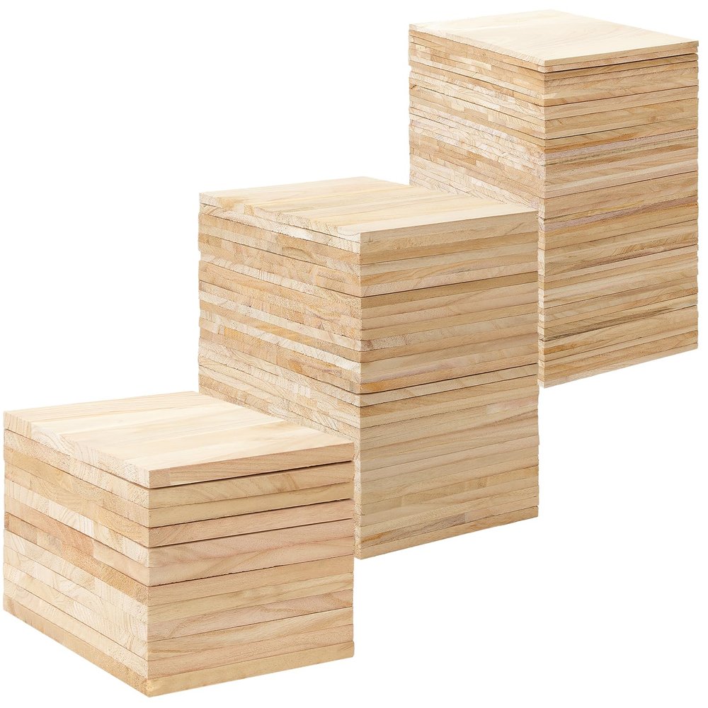 Geetery 92 Pcs Wood Breaking Board Martial Arts Taekwondo Karate Breaking Boards for Adults Boxing Equipment (9 Mm/ 12 Mm/ 18 mm)