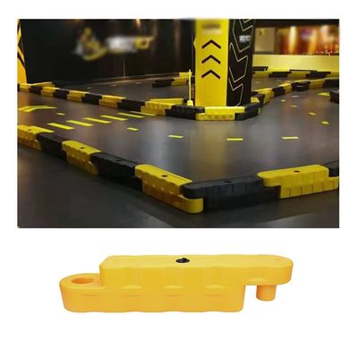 GRRICEPL Go Kart Track FenceRace Car Track for Go Kart and Bumper Cars for Outdoor Square Street Road Driveway Construction Lot Water-Filled Barrier Fence (Color : Yellow, Size : 100x20x25cm)