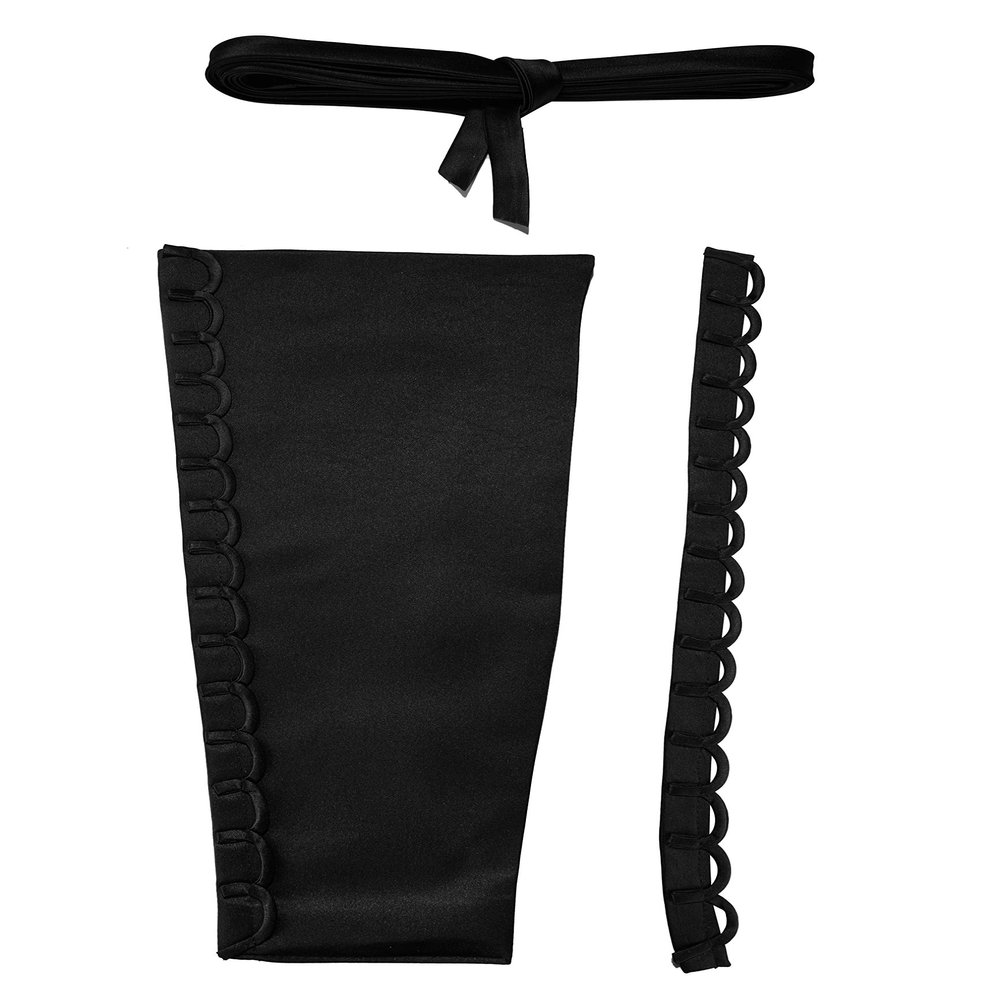 Cxapnstou Formal Gown Wedding Dress Zipper Replacement Adjustable Fit Corset Back Kit,Black,16 Inches