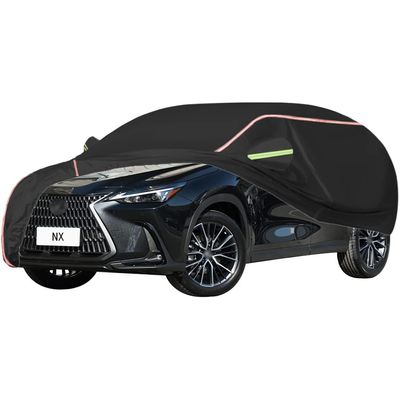 ACHETE Car Covers are Suitable for 2015-2024 Lexus NX 200t/NX 250/NX 300/NX 300h/NX 350/NX 350h/NX 450h+,Water, Rain, Sun and Snow Resistant Oxford Fabric Car Cover,with Side Door Zip (Color : Black