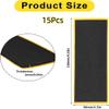 Hasefam 15Pcs Fingerboard Foam Grip Tape, Quality Wooden Board Strong Adhesive Foam Anti Slip Stickers Black Mini Skateboard Grips Tape 4.33x1.5inch (Black 15Pcs) view 2