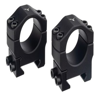 TRYBE Optics Advanced Scope Rings, 1 inch, Low, Black, TROHERNG1L