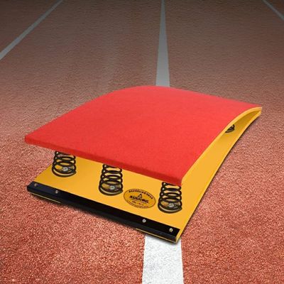 Wooden Gymnastics Springboard - Home Gym Drills Handspring Spring Board/Vault Trainer Equipment, Athletic Competition Springboard Trampoline, with 6 Spring ( Color : Red , Size : 120x60cm - 6 Spring )