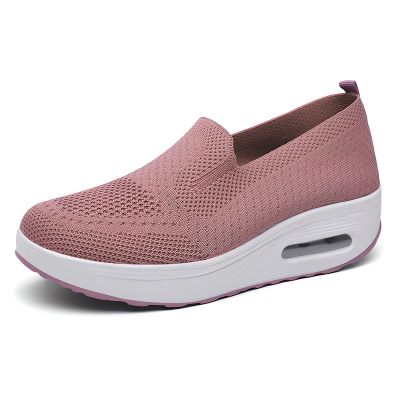 Women's Orthopedic Sneakers - 2023 New Air Cushion Slip on Walking Shoes Orthopedic Stretch Diabetic Casual Walking Wide Shoes with Arch Support, Comfort Women's Orthopedic Platform Sneakers