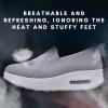 Women's Orthopedic Sneakers - 2023 New Air Cushion Slip on Walking Shoes Orthopedic Stretch Diabetic Casual Walking Wide Shoes with Arch Support, Comfort Women's Orthopedic Platform Sneakers view 2