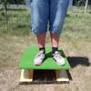 Katzowen Curved Gymnastics Springboard, Adults Gymnast Competition Takeoff Board 6 Durable Springs, Home, Playroom Vaulting/Long Jump Practice Equipment (Color : Green) view 1