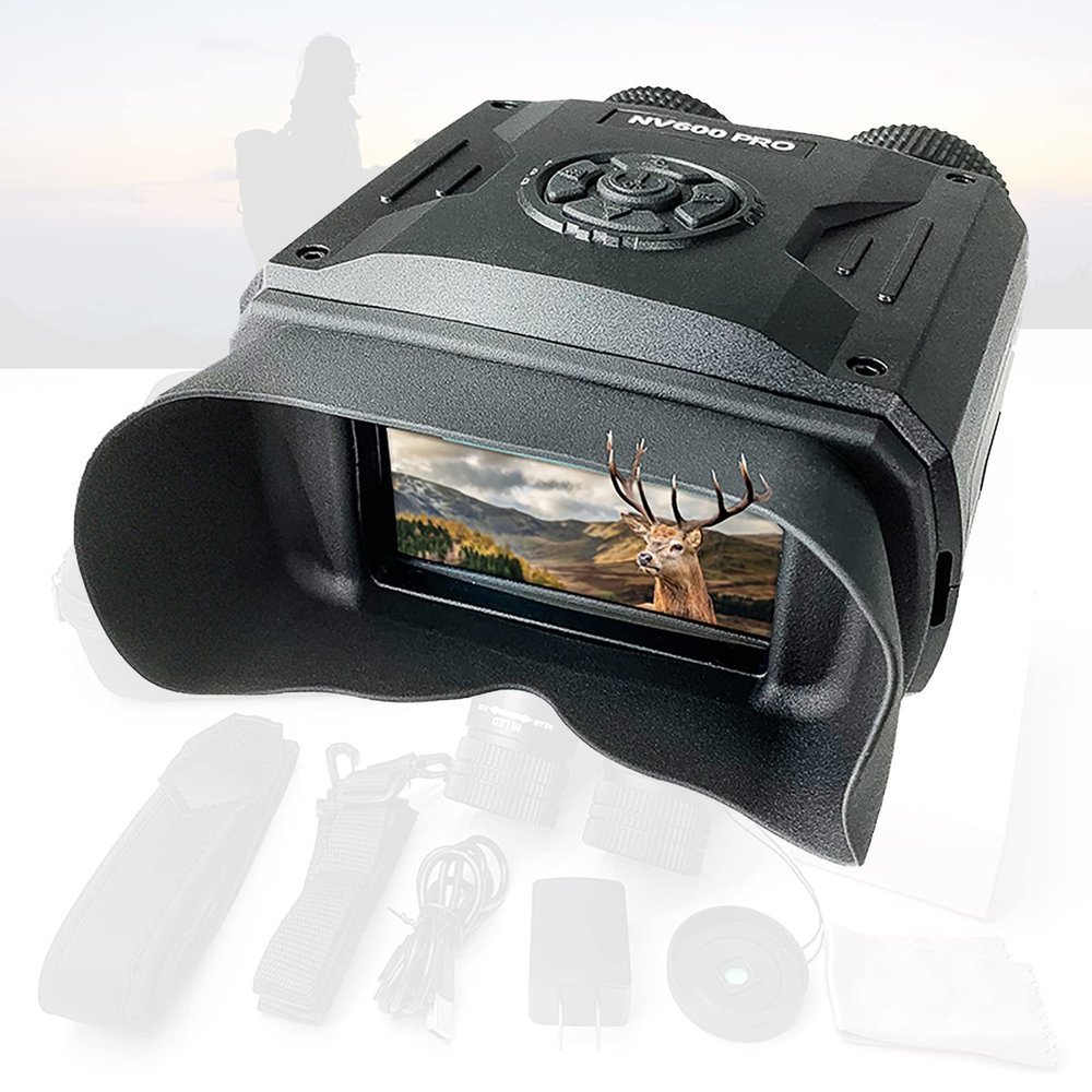MYPOWR Night Vision Goggles High-end Digital Night Vision Ultra-Clear 3200 * 1800FHD Camera 8x5 Optics for Scientific Observation, Night Hunting, Outdoor Activities