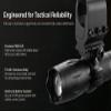 Trinity Tactical Flashlight with Mount Compatible with stoeger p3000 Freedom 12 Gauge Pump Single Rail Adapter Hunting Accessories. view 4