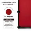 Empire USA Championship - Burgundy Invitational Felt w/Teflon - 8ft view 2