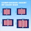 Beach Blanket Waterproof Sandproof Beach Mat,Stars American Flag Red White Stripe Independence Day Picnic Blankets with Sand Pockets and Stakes,Patriotic Pentagram Outdoor Pad for Seaside,Travel view 2