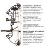 Bear Archery Royale Ready to Hunt Extra Compound Bow Package for Adults and Youth, Right Hand, True Timber Strata view 4