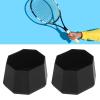 Naroote Tennis Racket Silicone End Cover, Tennis Racket Butt Captennis Dampener Grip Tape for Tennis Racket Handle Racket Accessories Black for Tennis Court view 2