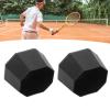 Naroote Tennis Racket Silicone End Cover, Tennis Racket Butt Captennis Dampener Grip Tape for Tennis Racket Handle Racket Accessories Black for Tennis Court view 3