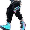 AAPAH Reflective Black Casual Cargo Pants Men Streetwear Korean Harem Trend Loose Trousers Techwear Male Pantalon s2 XL view 1