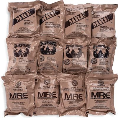 2023 Inspection Dated MRE (Meals-Ready-To-Eat) Case  Military MRE Random Case "A or B"