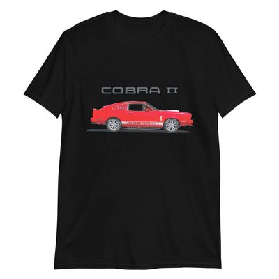 1976 Cobra II Custom Classic Car Art T-Shirt Black