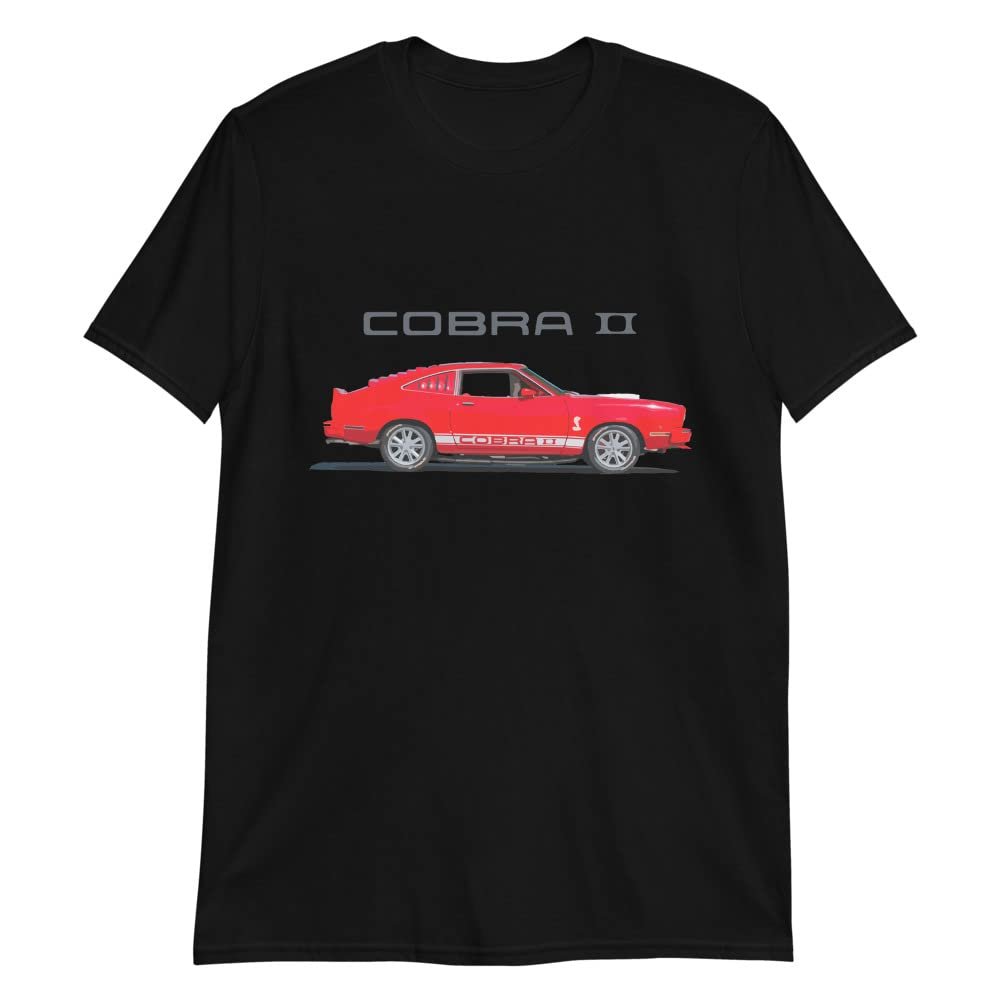 1976 Cobra II Custom Classic Car Art T-Shirt Black