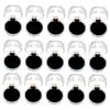 STOBAZA Plastic Rings 20pcs Boxes Crystal Ring Box Clear Container Party Holder Storage Case Stand for Jewelry Ear present Boxes for Jewelry Organizer present view 1