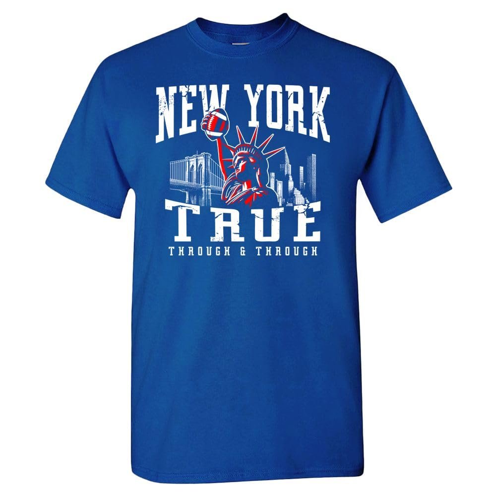 Xtreme Apparel New York Men's Vintage Fan T-Shirt (Royal T-Shirt, XL)