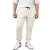Southpole Men's Cargo Pockets Quick Dry Jogger Pants, Cream, Small view 2