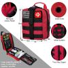 LUXMOM Gifts for Men Dad Christmas, Survival Kit and First Aid Kit, 142 Pcs Survival Gear and Equipment with Molle Pouch, Camping Essentials for Men Outdoor Adventure view 2