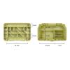 DYPASA Tackle Box Fishing Tackle Box Double-Decker Sub-Bait Box Portable Bait Fishing Gear Storage Box Fishing Tackle Box Bait Box view 3