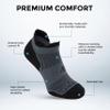 Wrightsock Racer Tab Running Socks for Men and Women - Eco-Friendly, Athletics Socks with our Contoured Foot Design - American Made with Moisture Regulation view 3
