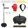 Black and White Teen 6-16 Boxing Refle Bag Speed Trainer Punching Bag Spinning Bar with Reflex Bar Free Standing view 3