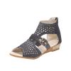 Wedge Sandals for Women Dressy Summer,Women Open Toe Sandal Hollow Out Gladiator Sandals High Top Ankle Zipper Low Heels Sandals Dressy Wedding Party Shoes Platform Sandals view 2