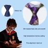 Barry.Wang Boy's Slef Necktie Kids Tie Regular Silk Woven Stripe Flower Solid School Uniforms Pocket Square Wedding Party view 2