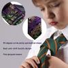 Barry.Wang Boy's Slef Necktie Kids Tie Regular Silk Woven Stripe Flower Solid School Uniforms Pocket Square Wedding Party view 3