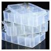 DYPASA Tackle Box Detachable Three-Layer Portable Transparent Plastic Jewelry Cosmetic Storage Box Fishing Gear Storage Box 30-Compartment Bait Box view 4