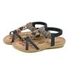 Gladiator Sandals for Women,Women's Comfortable Walking Sandals with Arch Support Elastic Ankle Strap Flats Sandals Outdoor Athletic Hiking Sandals Casual Summer Slip on Bohemian Beaded Dress Shoes view 1