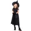 AGQT Witch Costumes Black for Toddler Girls Fancy Party Dress Up 4Pcs Halloween Carnival Dionysia Mardi Gras Dress Size 9-11 Years view 1
