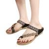 Gladiator Sandals for Women,Women's Comfortable Walking Sandals with Arch Support Elastic Ankle Strap Flats Sandals Outdoor Athletic Hiking Sandals Casual Summer Slip on Bohemian Beaded Dress Shoes view 3