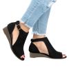 Wedge Sandals for Women Dressy Summer,Women Open Toe Sandal Hollow Out Gladiator Sandals High Top Ankle Zipper Low Heels Sandals Dressy Wedding Party Shoes Platform Sandals view 1