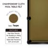 Empire USA Championship - Taupe Invitational Felt w/Teflon - 8ft view 2
