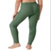 Willit Girls Horse Riding Pants Tights Kids Equestrian Breeches Knee-Patch Youth Schooling Tights Zipper Pockets Army Green L view 2